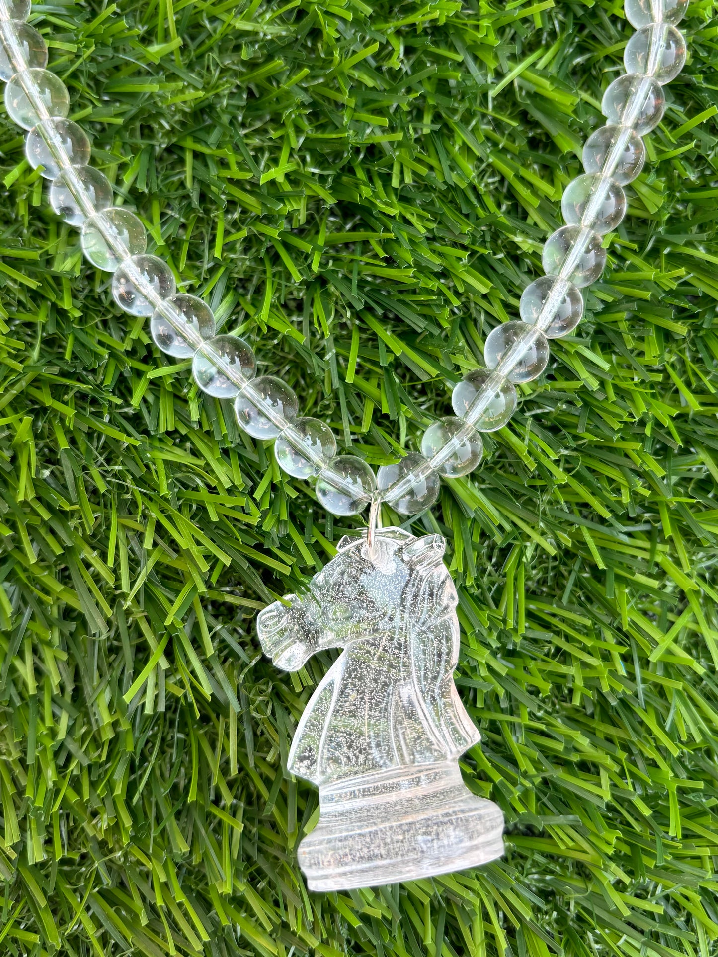 Resin Chess Piece Necklace