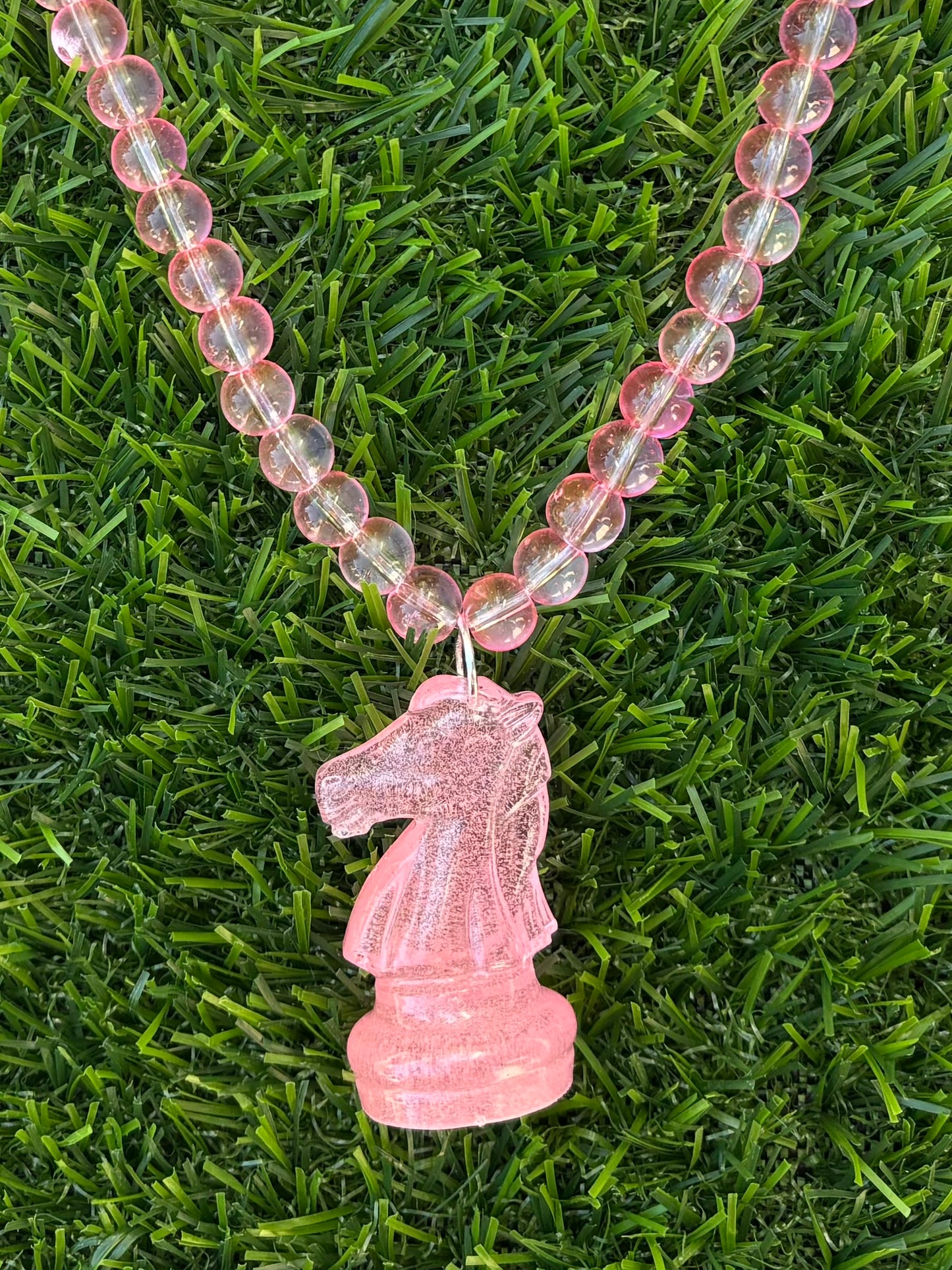 Resin Chess Piece Necklace